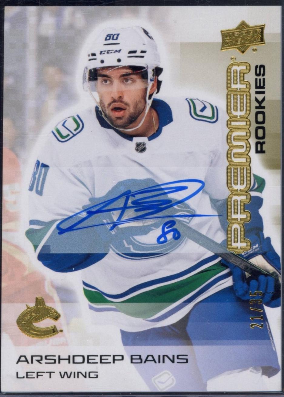 Arshdeep Bains [Gold Autograph] #149