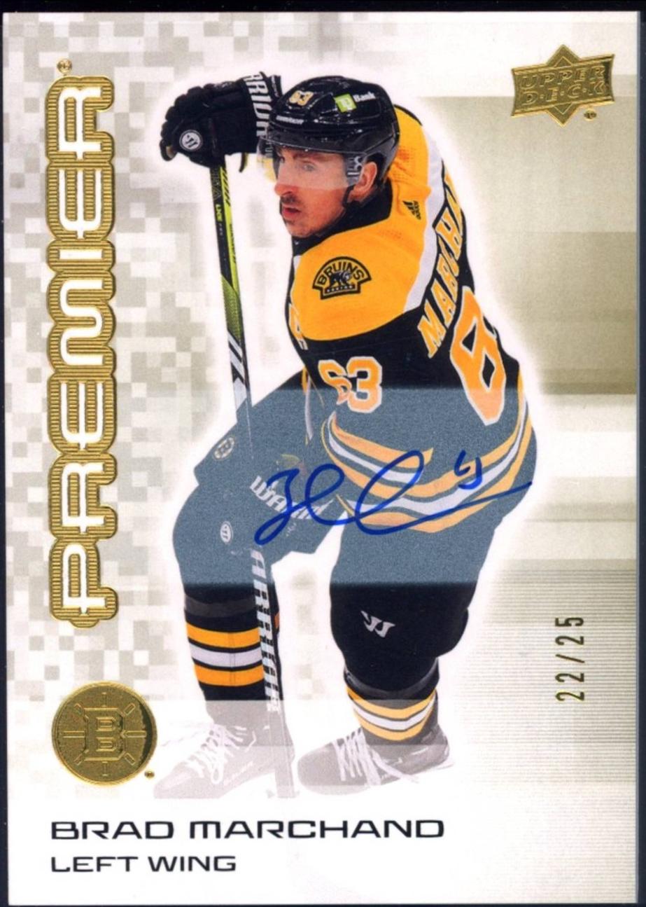 Brad Marchand [Gold Autograph] #63