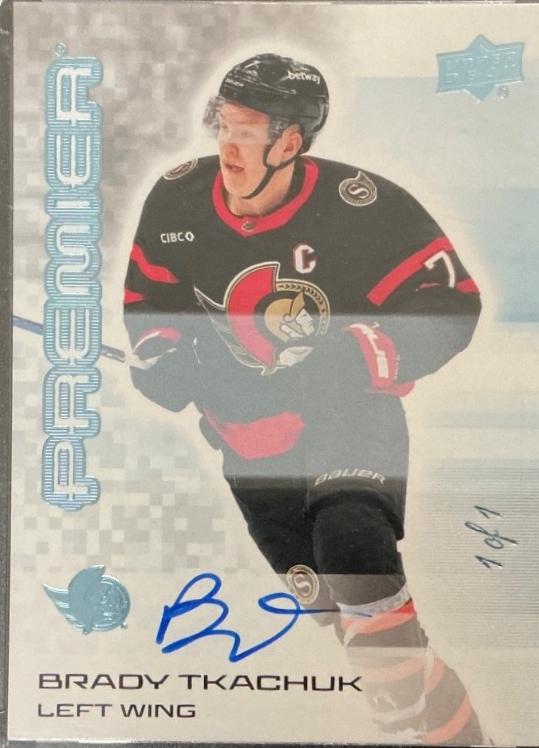 Brady Tkachuk [Platinum Blue Autograph] #39