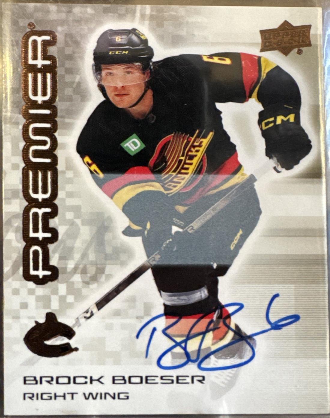 Brock Boeser [Bronze Autograph] #64