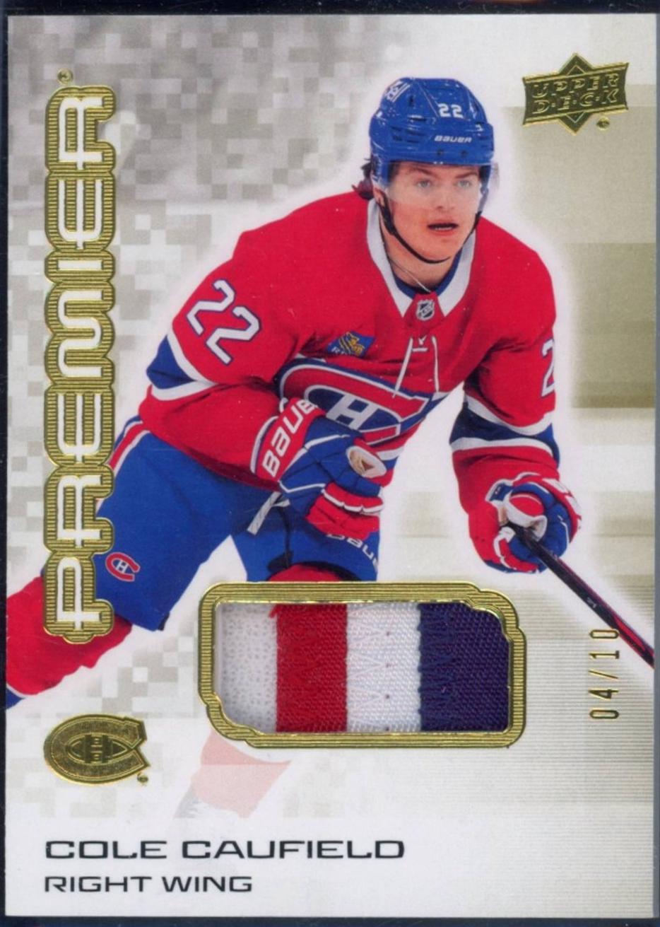 Cole Caufield [Gold Premium Memorabilia] #83