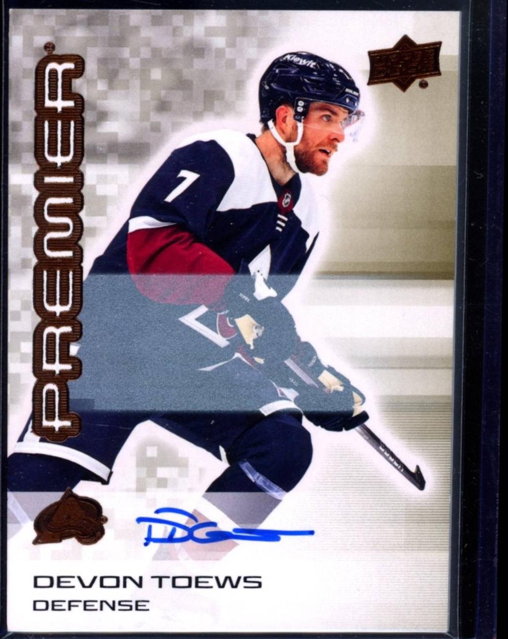 Devon Toews [Bronze Autograph] #82