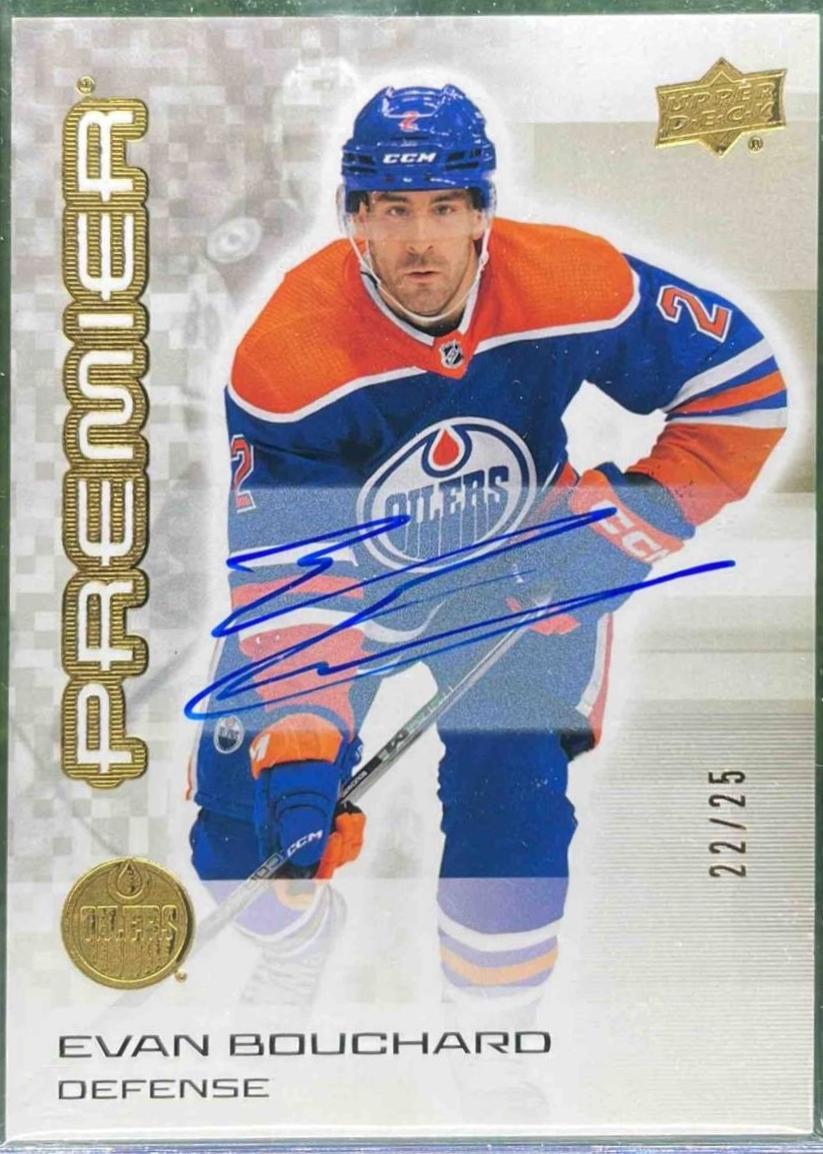 Evan Bouchard [Gold Autograph] #65