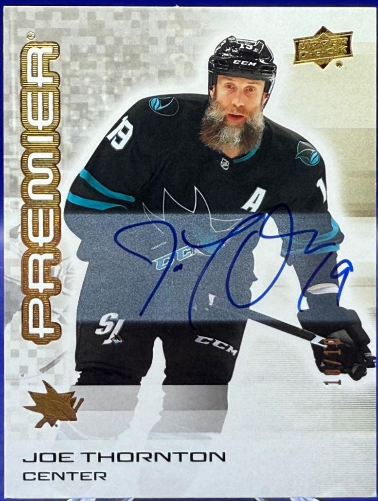 Joe Thornton [Gold Autograph] #100