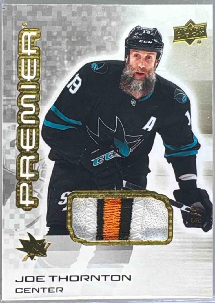 Joe Thornton [Gold Premium Memorabilia] #100