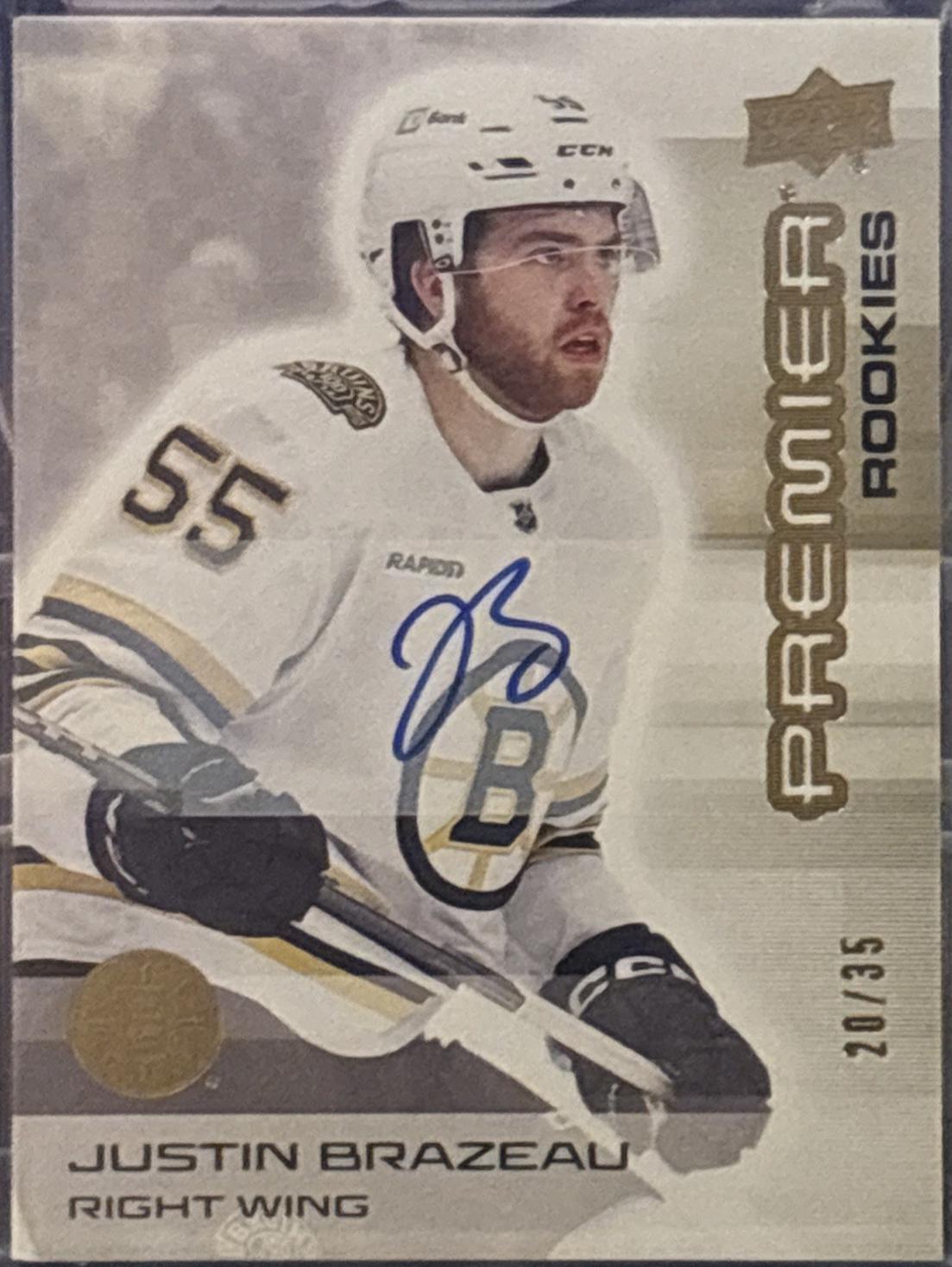 Justin Brazeau [Gold Autograph] #138