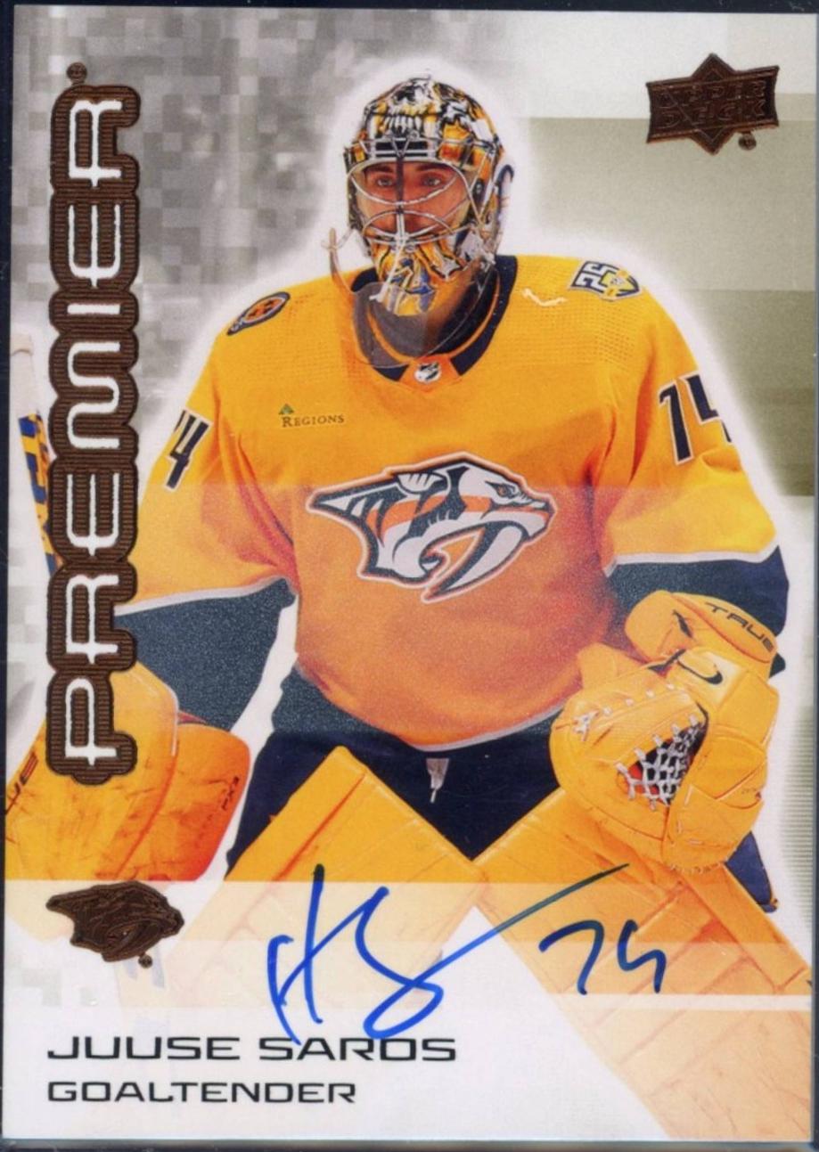 Juuse Saros [Bronze Autograph] #7