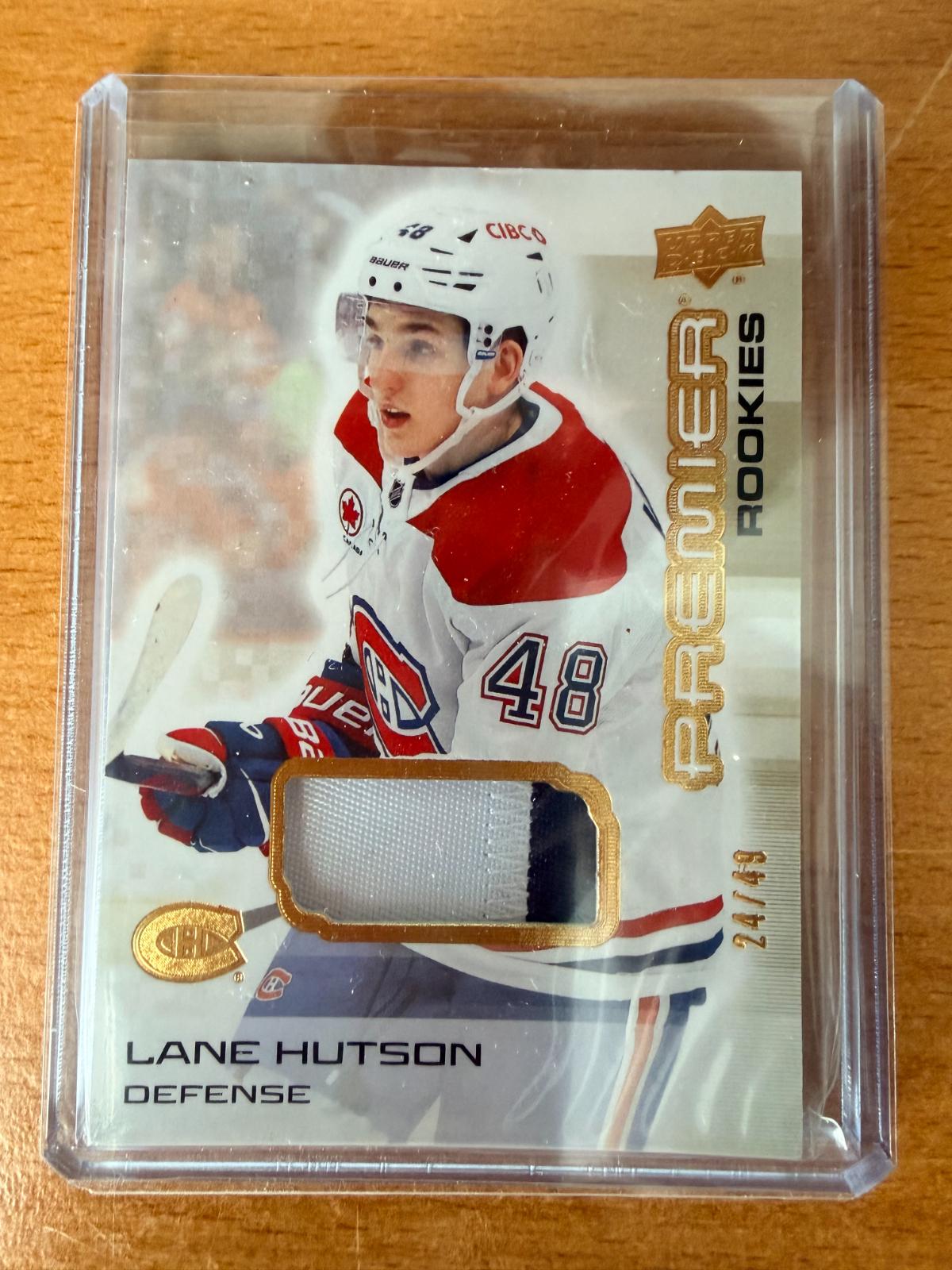 Lane Hutson [Gold Premium Memorabilia] #131
