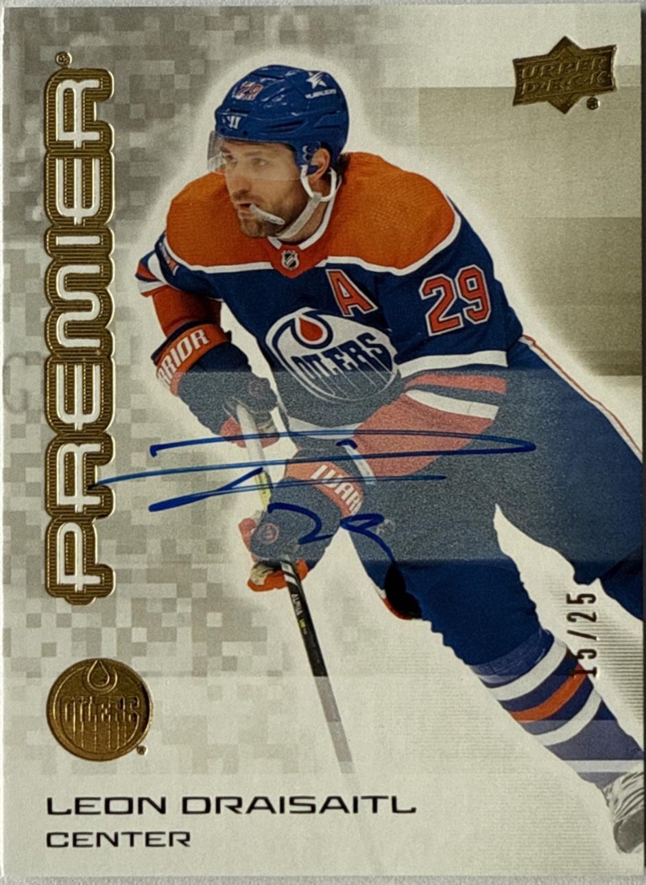 Leon Draisaitl [Gold Autograph] #14