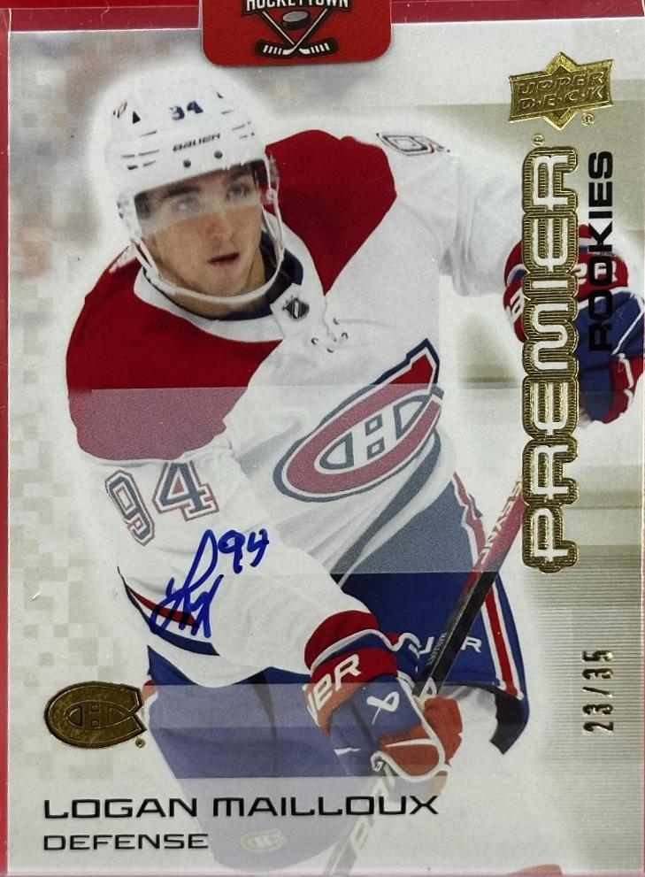 Logan Mailloux [Gold Autograph] #119