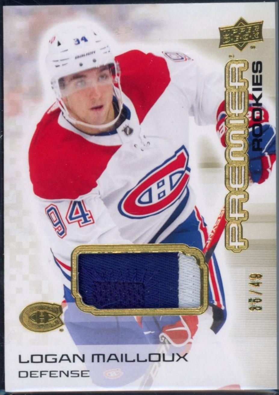 Logan Mailloux [Gold Premium Memorabilia] #119