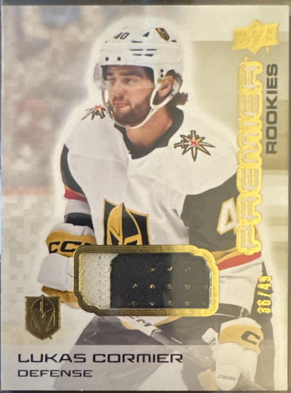 Lukas Cormier [Gold Premium Memorabilia] #116