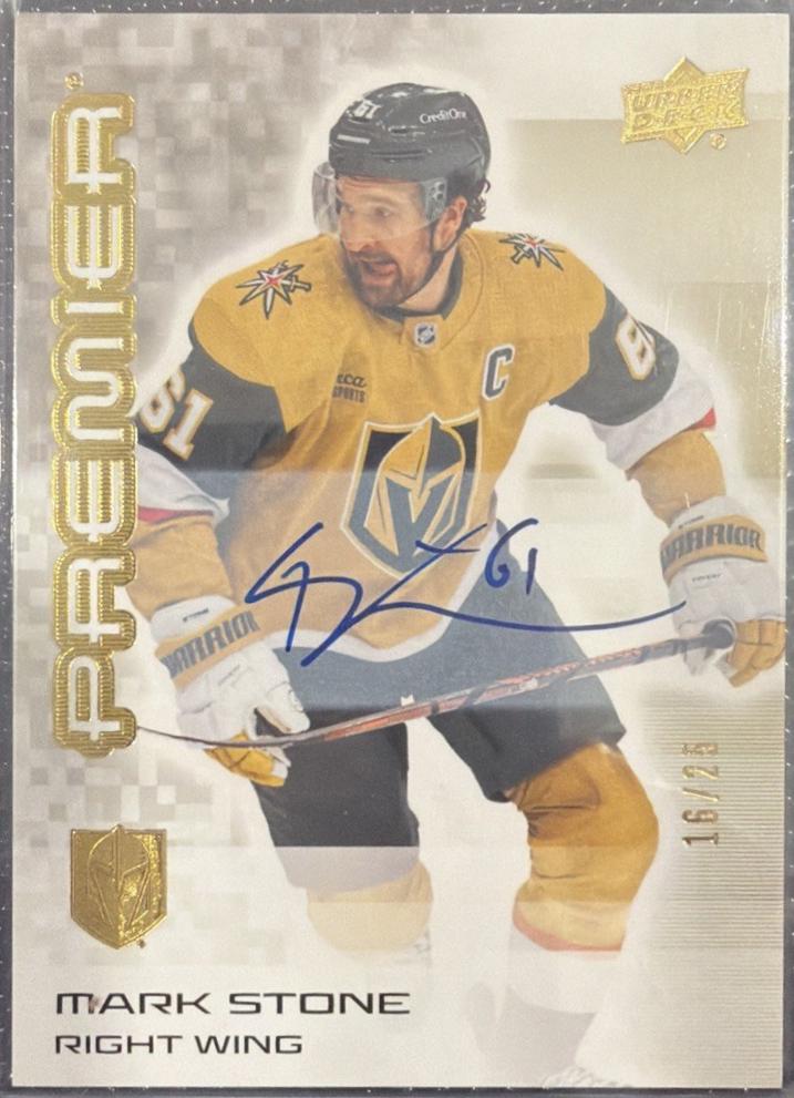 Mark Stone [Gold Autograph] #60