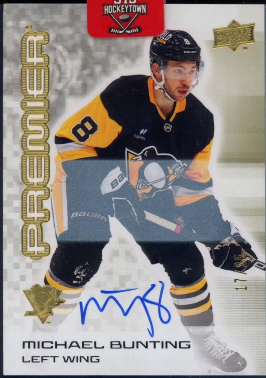 Michael Bunting [Gold Autograph] #22