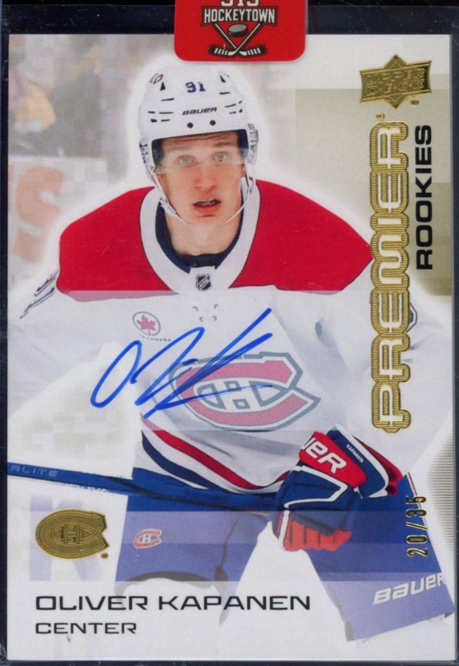 Oliver Kapanen [Gold Autograph] #133