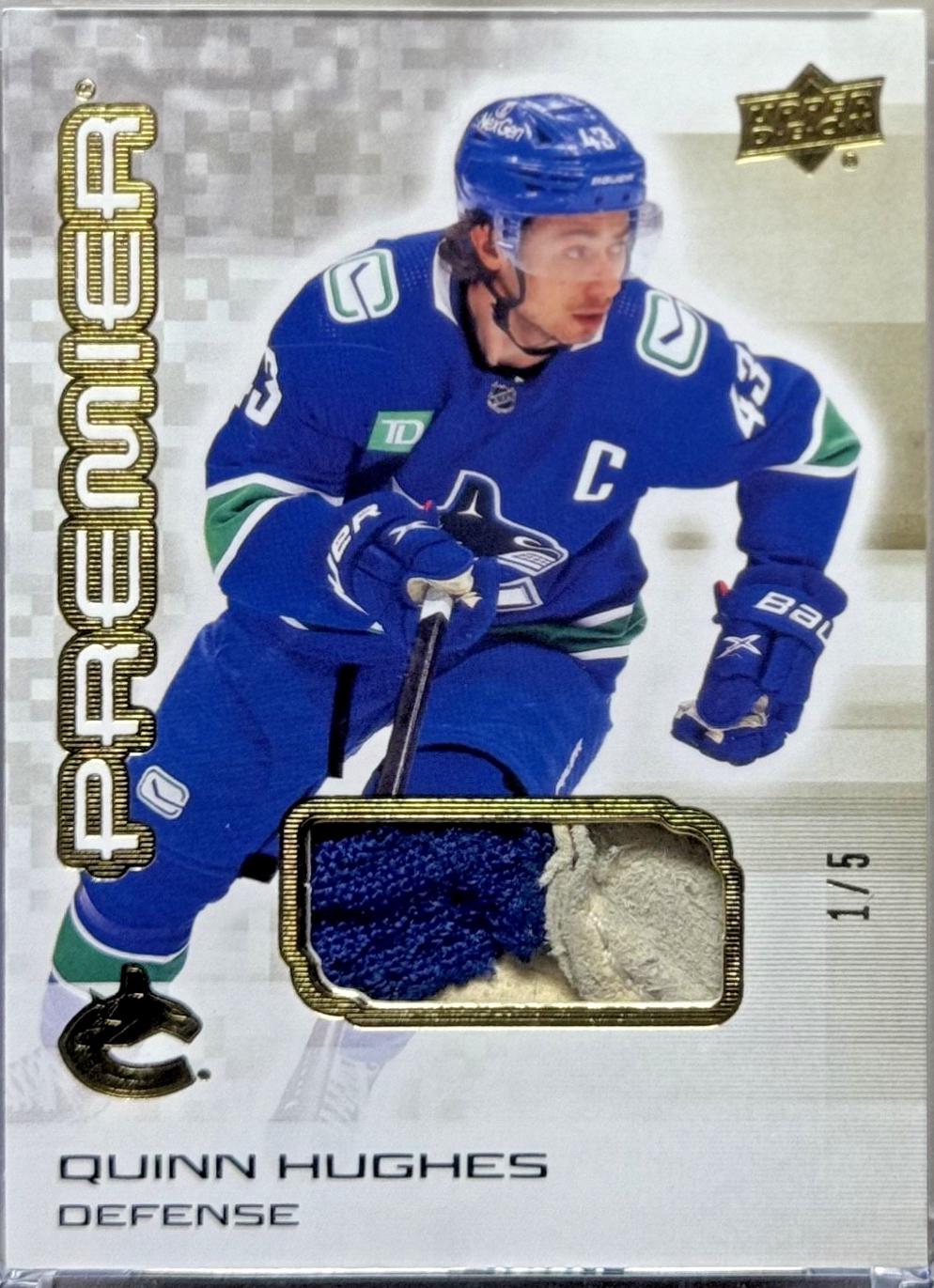 Quinn Hughes [Gold Premium Memorabilia] #54