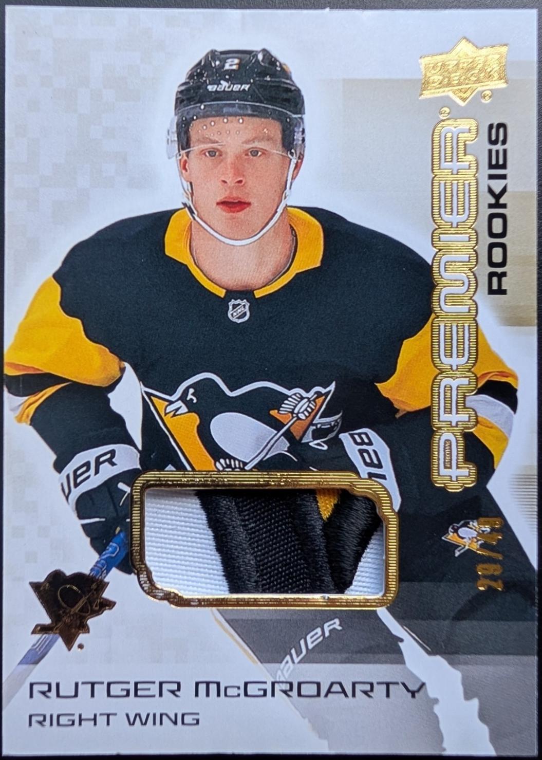 Rutger McGroarty [Gold Premium Memorabilia] #110