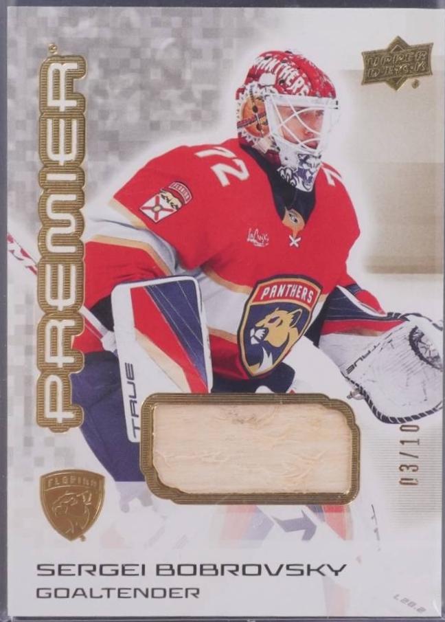 Sergei Bobrovsky [Gold Premium Memorabilia] #17