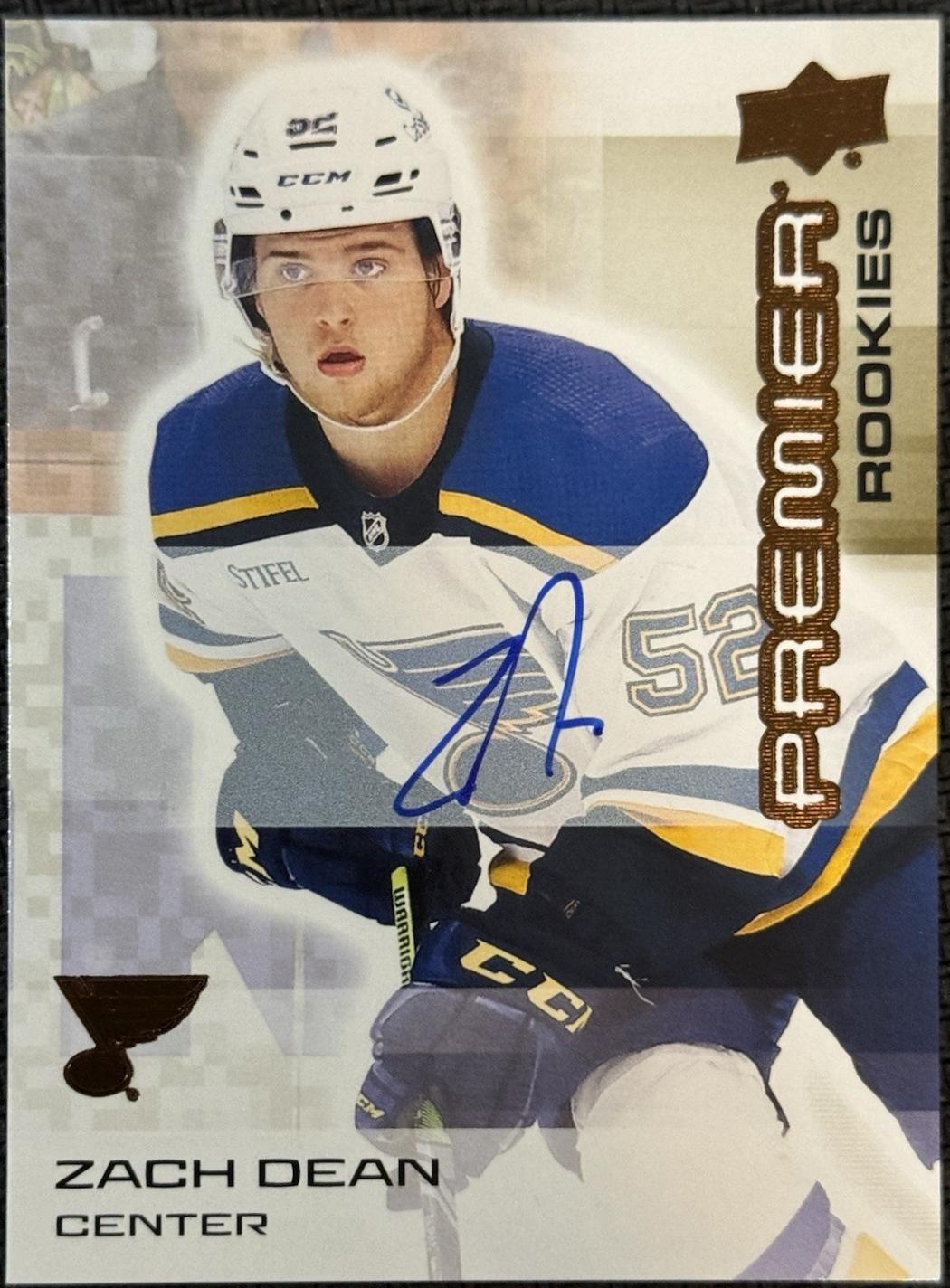 Zach Dean [Bronze Autograph] #127