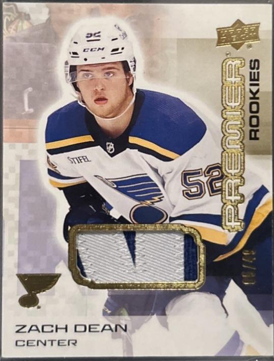 Zach Dean [Gold Premium Memorabilia] #127