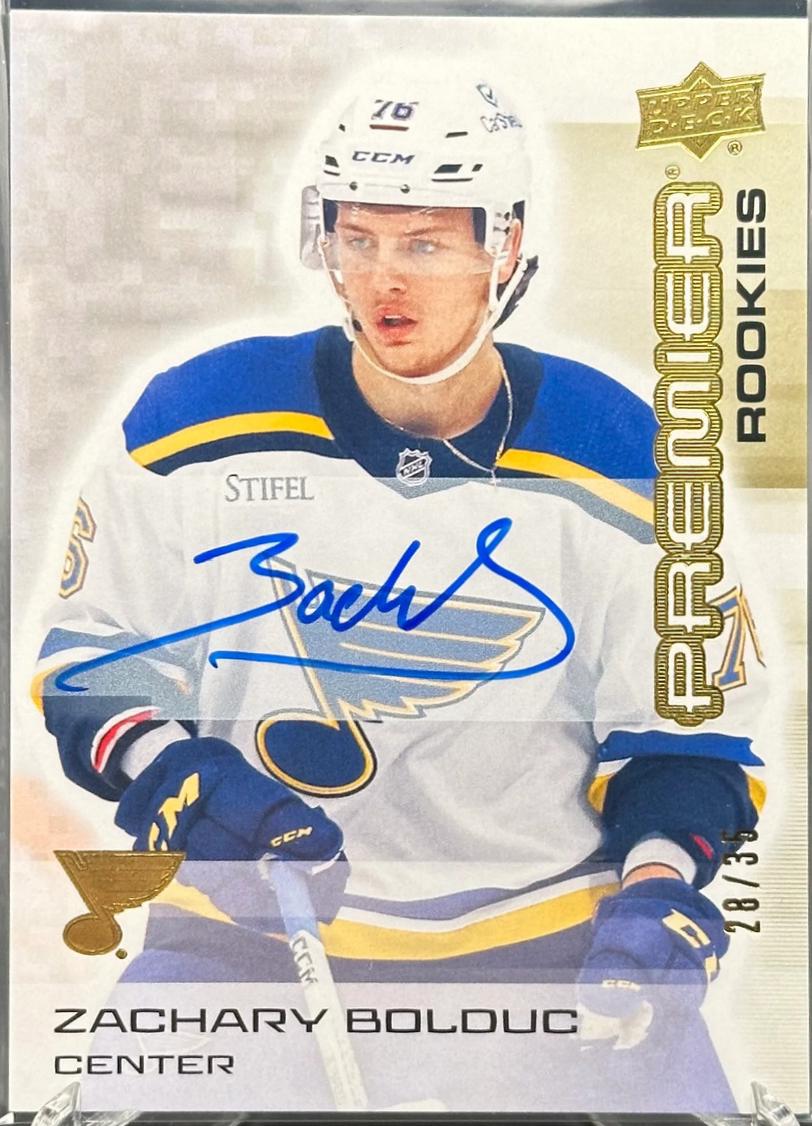 Zachary Bolduc [Gold Autograph] #140