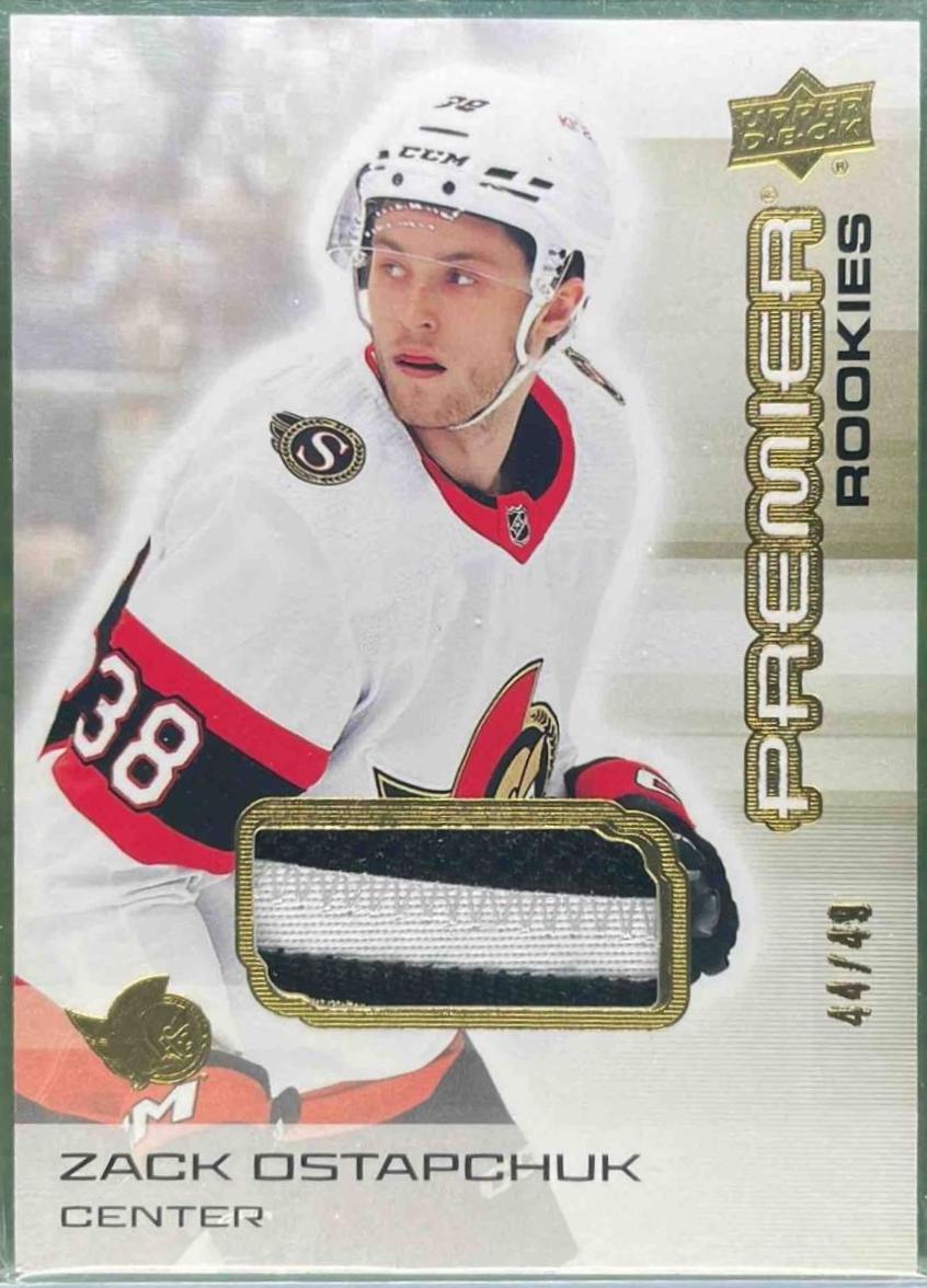 Zack Ostapchuk [Gold Premium Memorabilia] #134
