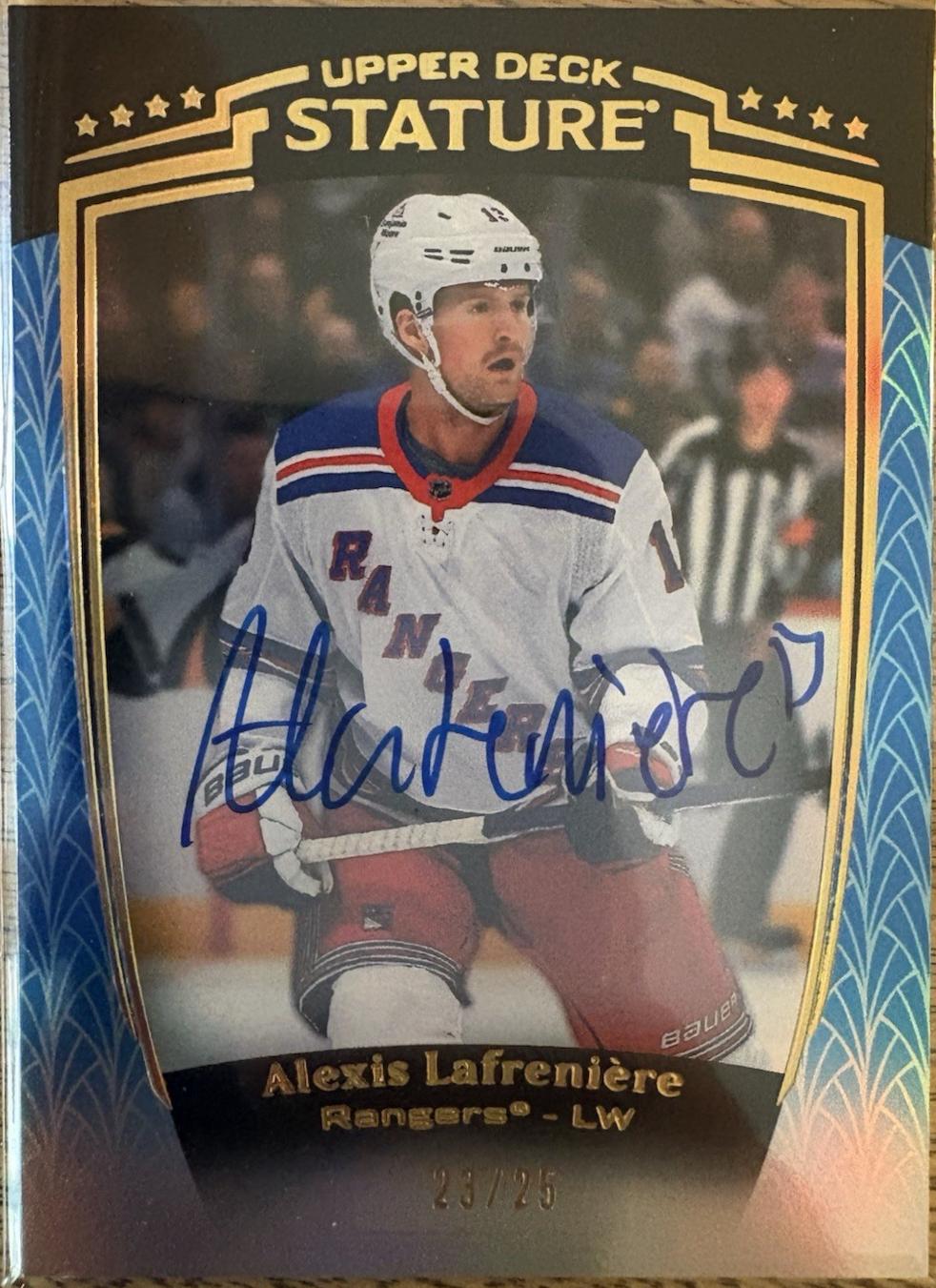 Alexis Lafreniere [Blue Autograph] #24