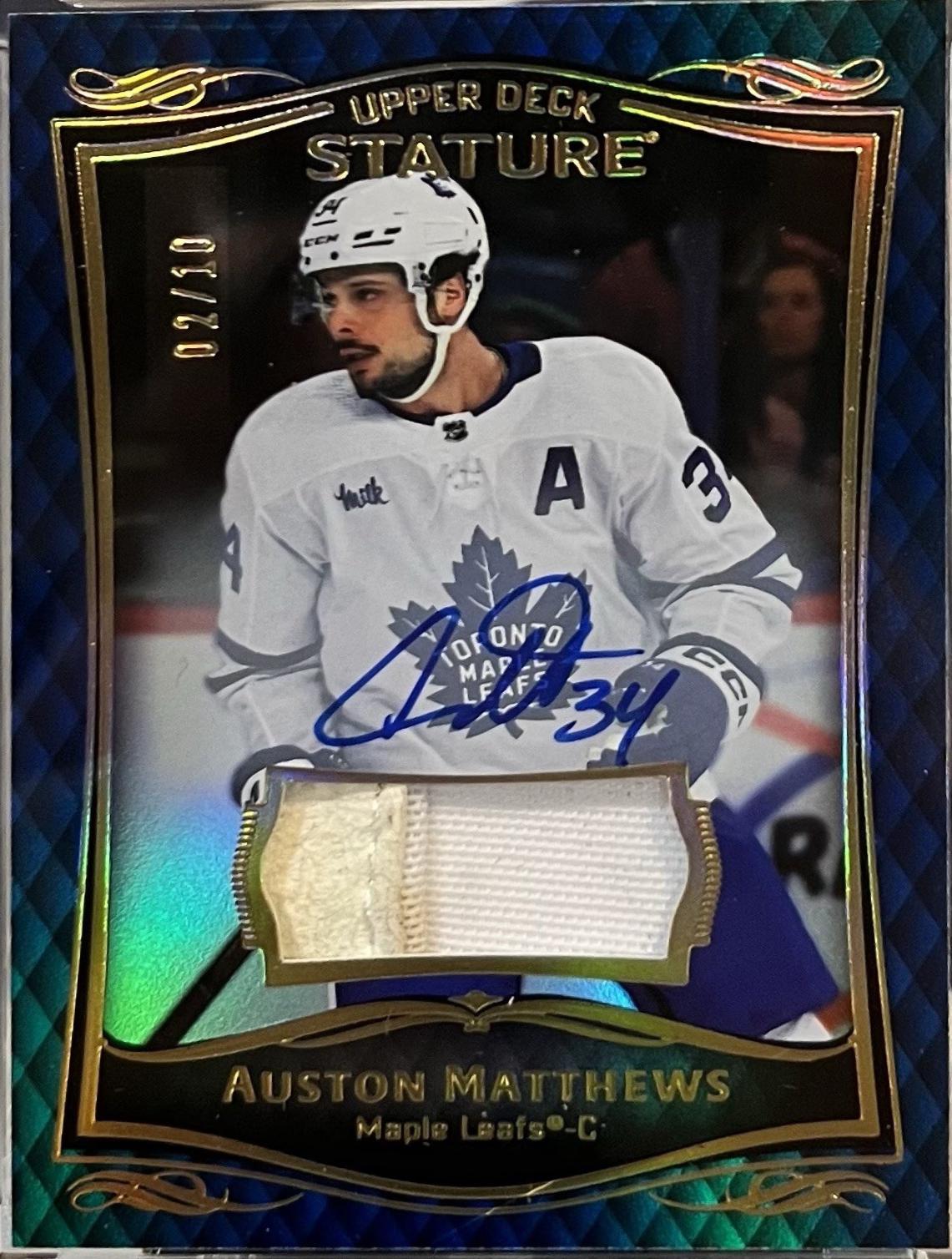 Auston Matthews [Blue Autograph] #9