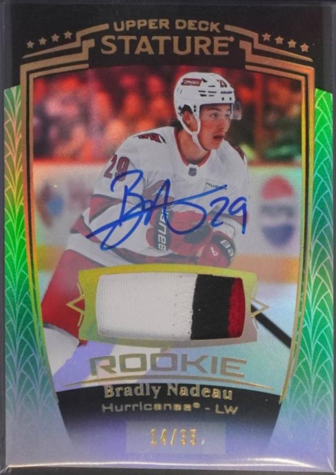 Bradly Nadeau [Green Autograph Memorabilia] #47