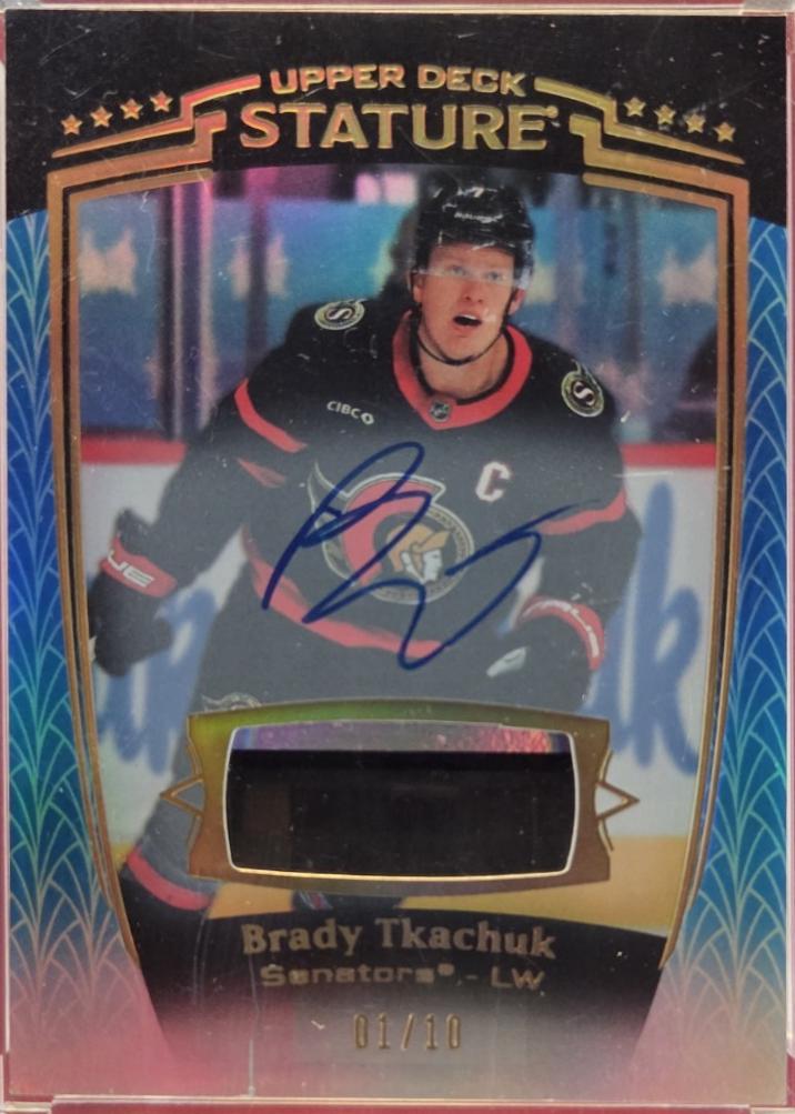 Brady Tkachuk [Blue Autograph Memorabilia] #1
