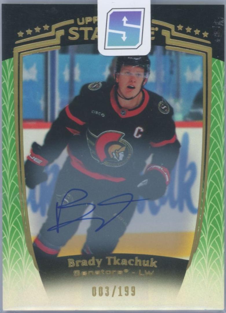 Brady Tkachuk [Green Autograph] #1