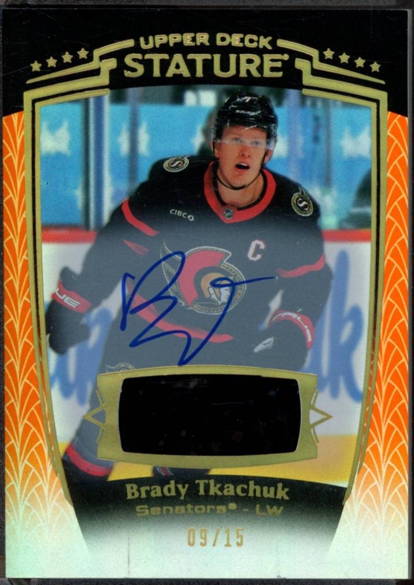Brady Tkachuk [Orange Autograph Memorabilia] #1