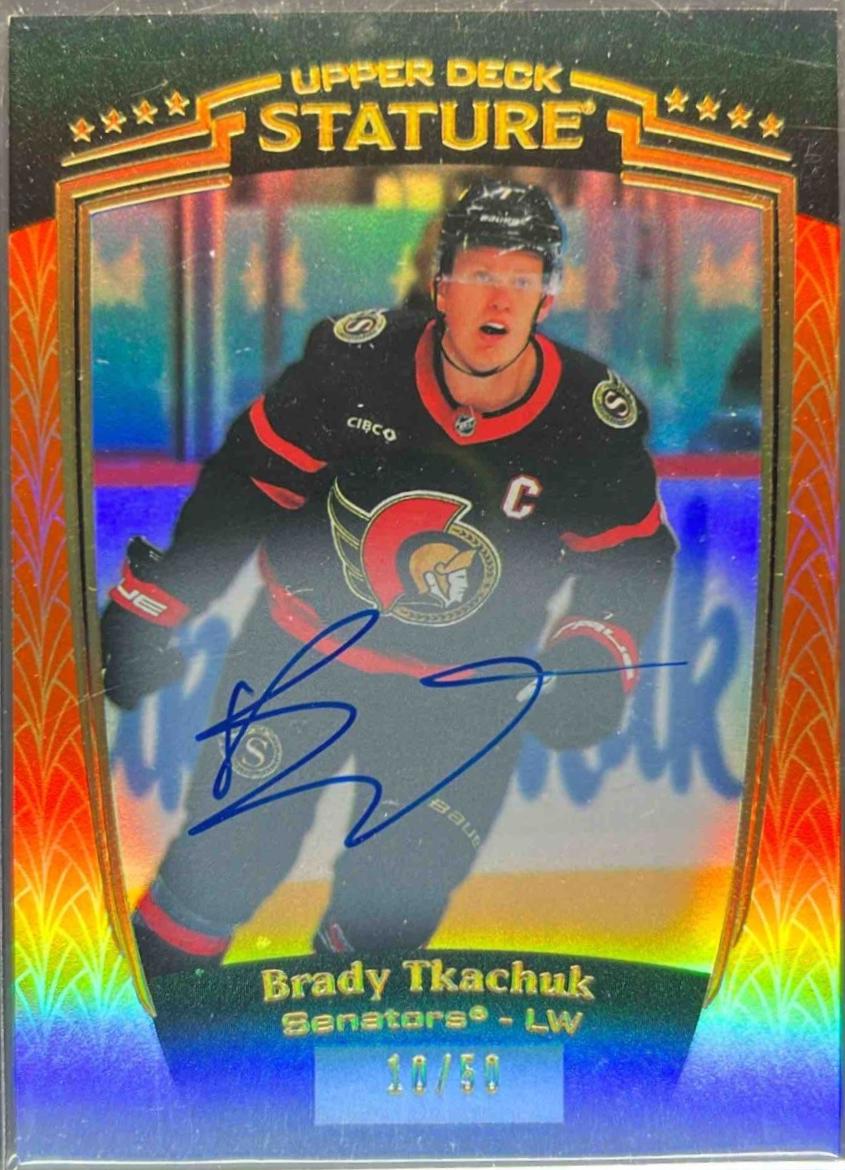 Brady Tkachuk [Orange Autograph] #1