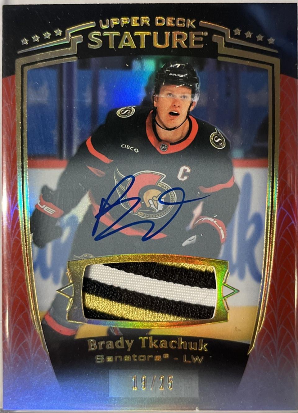 Brady Tkachuk [Red Autograph Memorabilia] #1