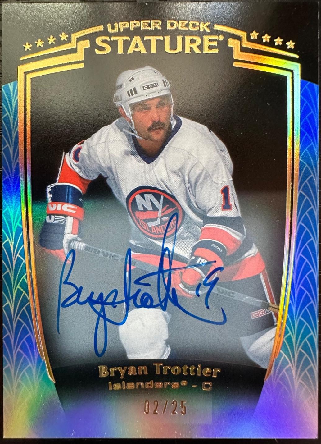 Bryan Trottier [Blue Autograph] #28