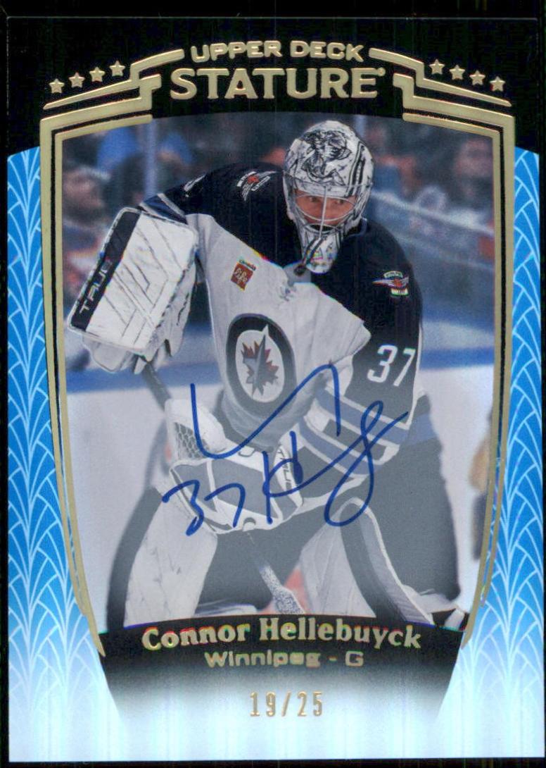 Connor Hellebuyck [Blue Autograph] #3