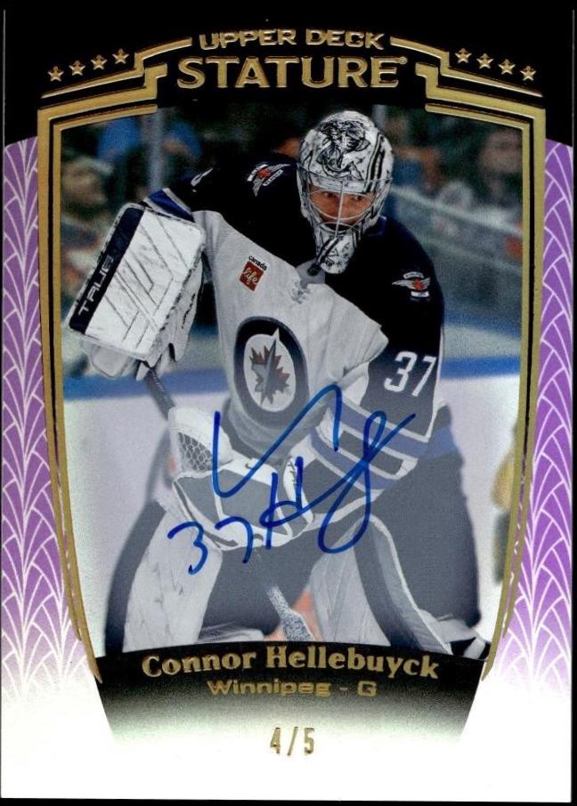 Connor Hellebuyck [Purple Autograph] #3
