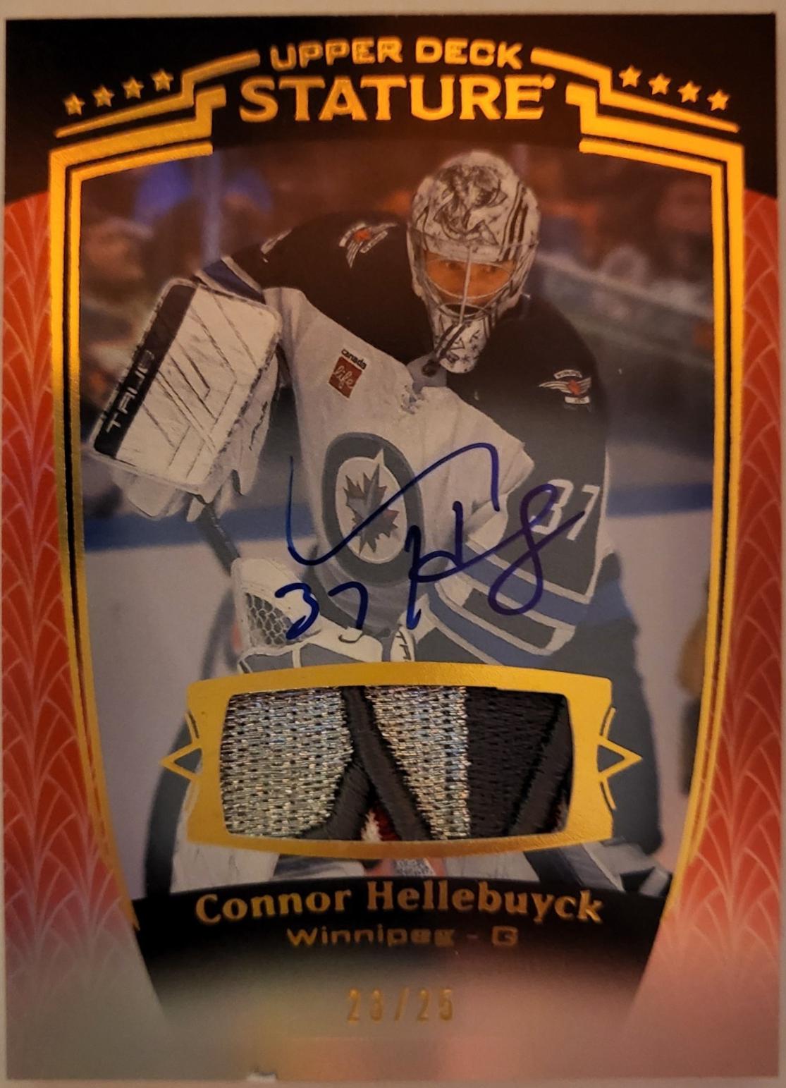 Connor Hellebuyck [Red Autograph Memorabilia] #3