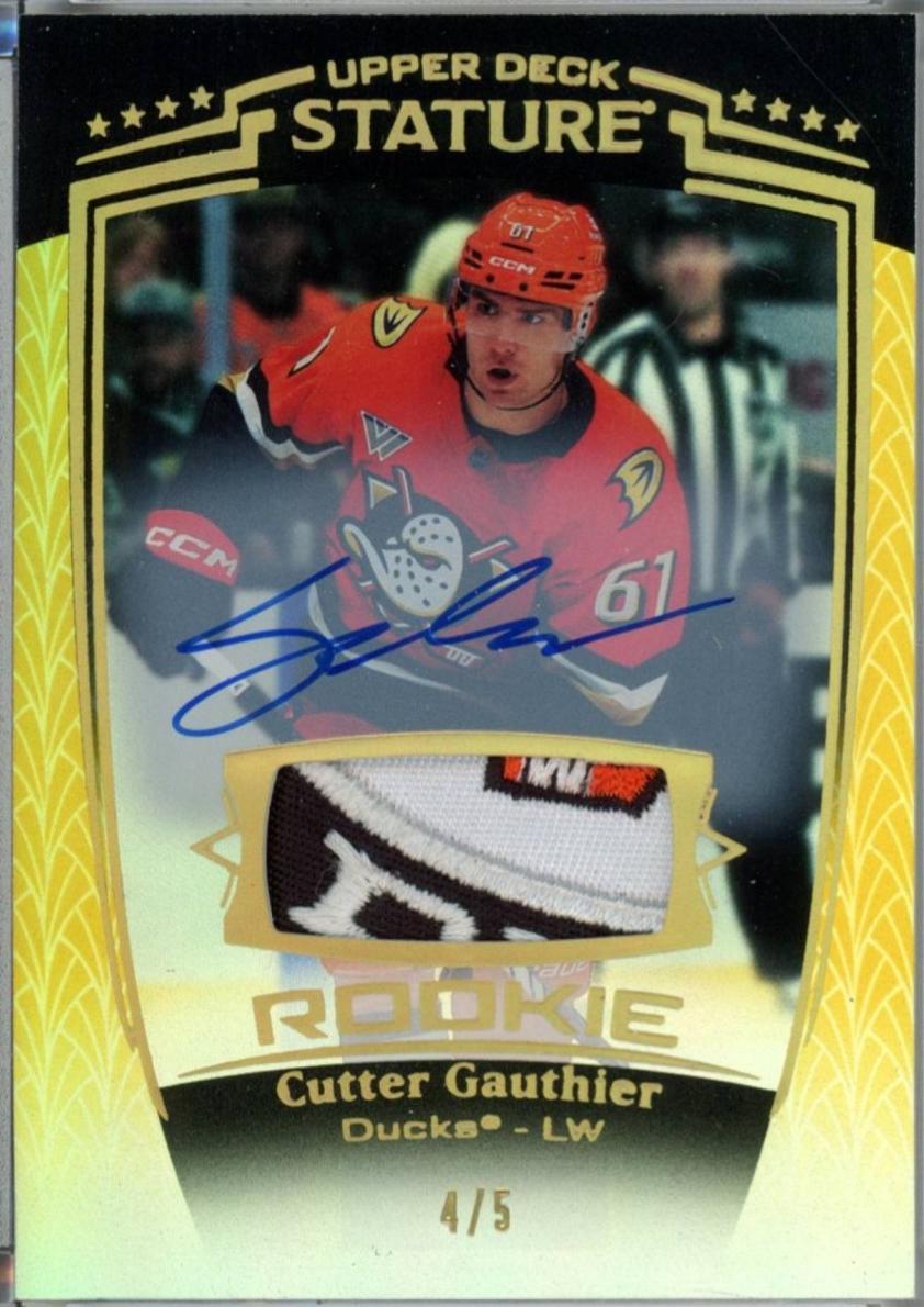 Cutter Gauthier [Gold Autograph Memorabilia] #38