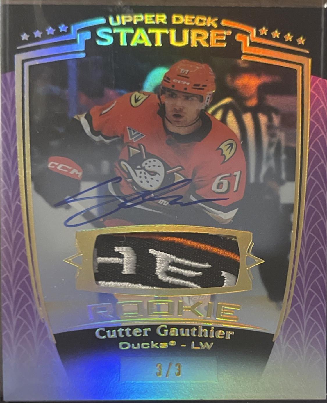 Cutter Gauthier [Purple Autograph Memorabilia] #38