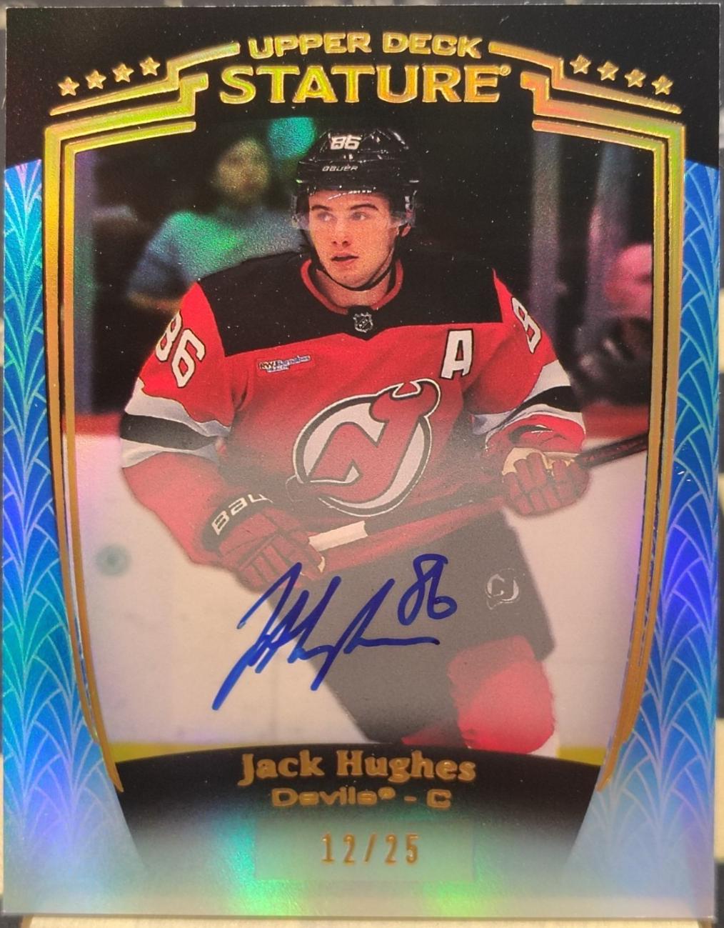 Jack Hughes [Blue Autograph] #12