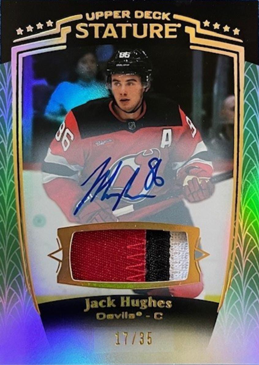 Jack Hughes [Green Autograph Memorabilia] #12