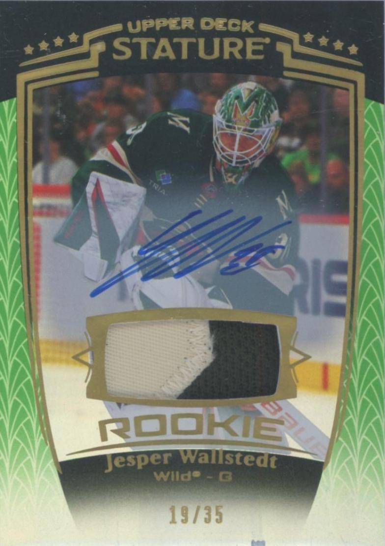 Jesper Wallstedt [Green Autograph Memorabilia] #41
