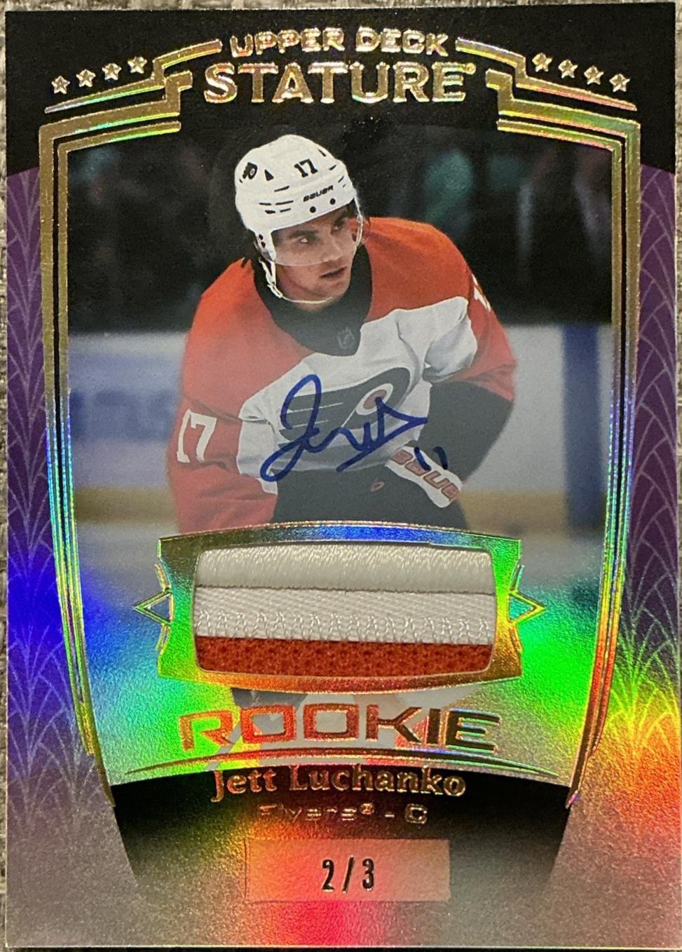 Jett Luchanko [Purple Autograph Memorabilia] #35