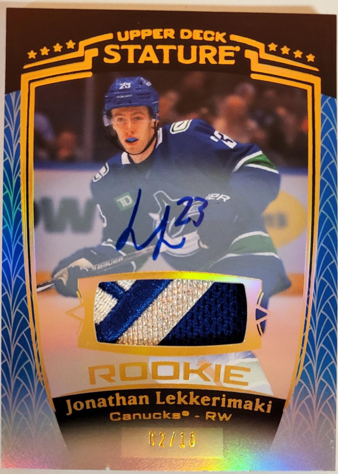 Jonathan Lekkerimaki [Blue Autograph Memorabilia] #40