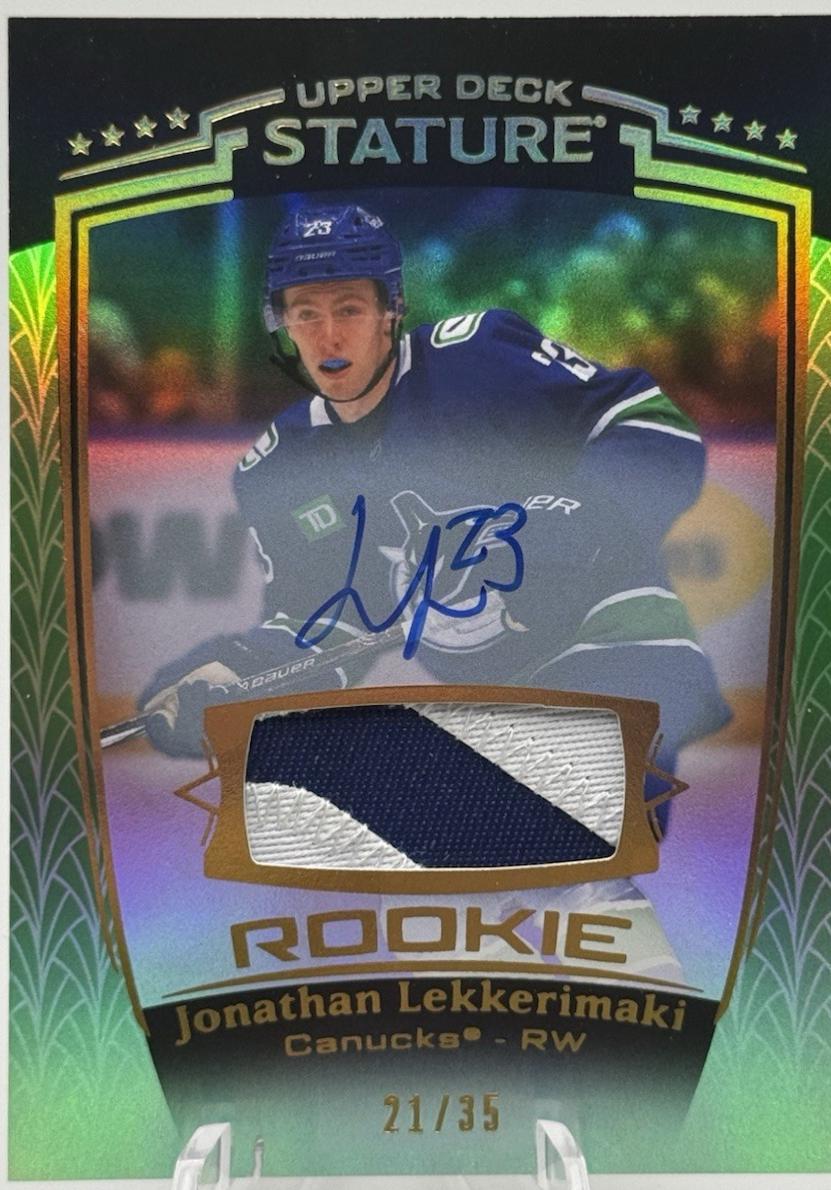 Jonathan Lekkerimaki [Green Autograph Memorabilia] #40