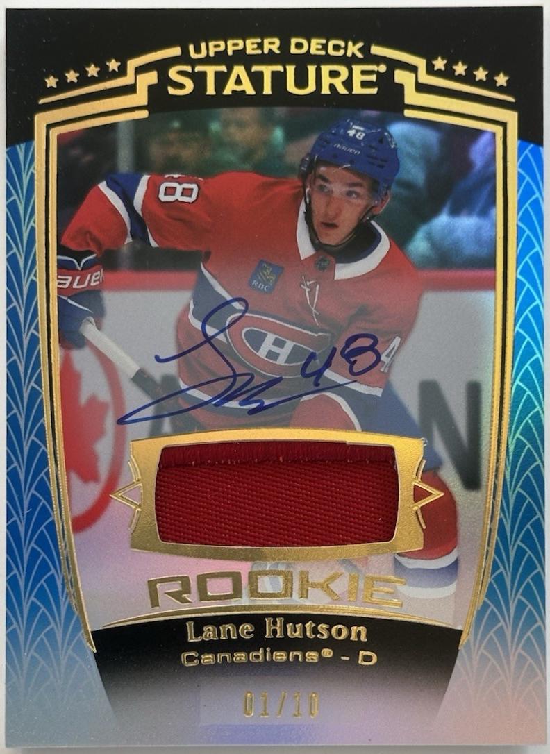 Lane Hutson [Blue Autograph Memorabilia] #50