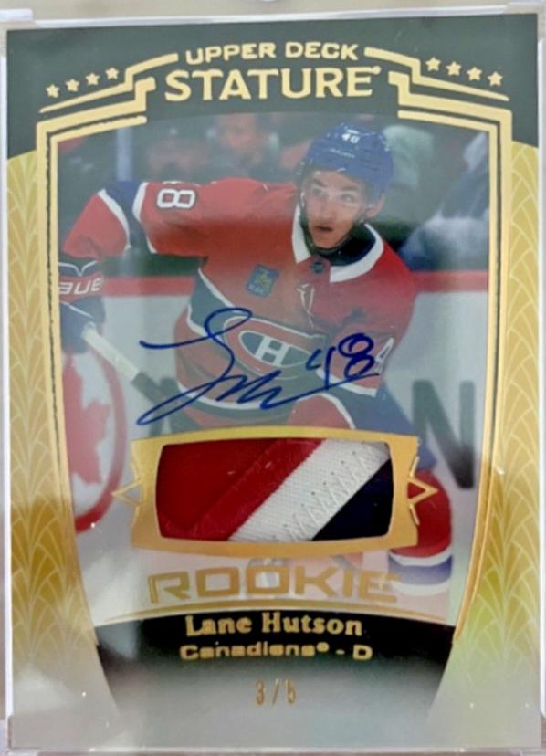 Lane Hutson [Gold Autograph Memorabilia] #50