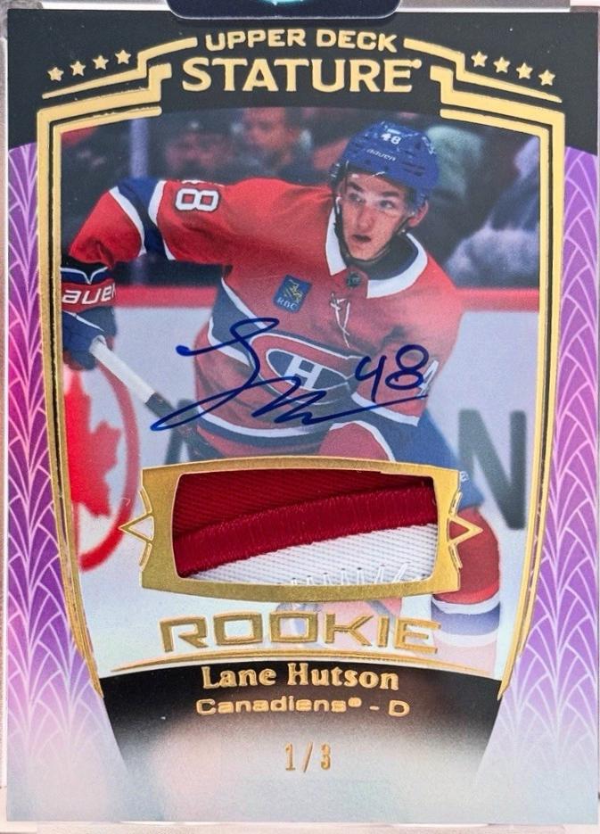 Lane Hutson [Purple Autograph Memorabilia] #50