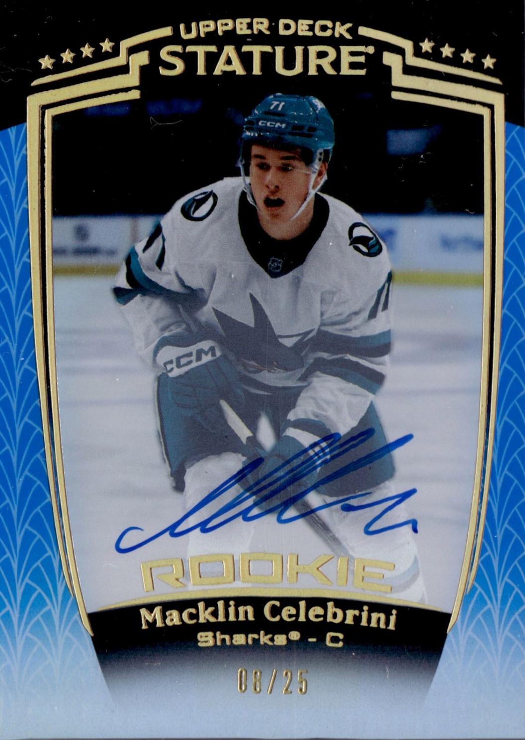Macklin Celebrini [Blue Autograph] #31